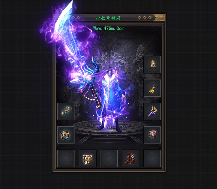 QTZ2509034-传奇剑甲首饰套装完美搭配-1