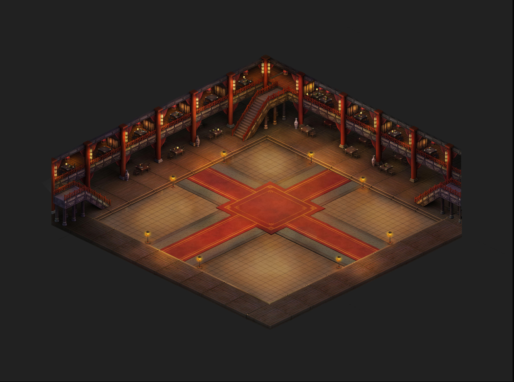 DT25100017-传奇地图素材斗宝楼-1