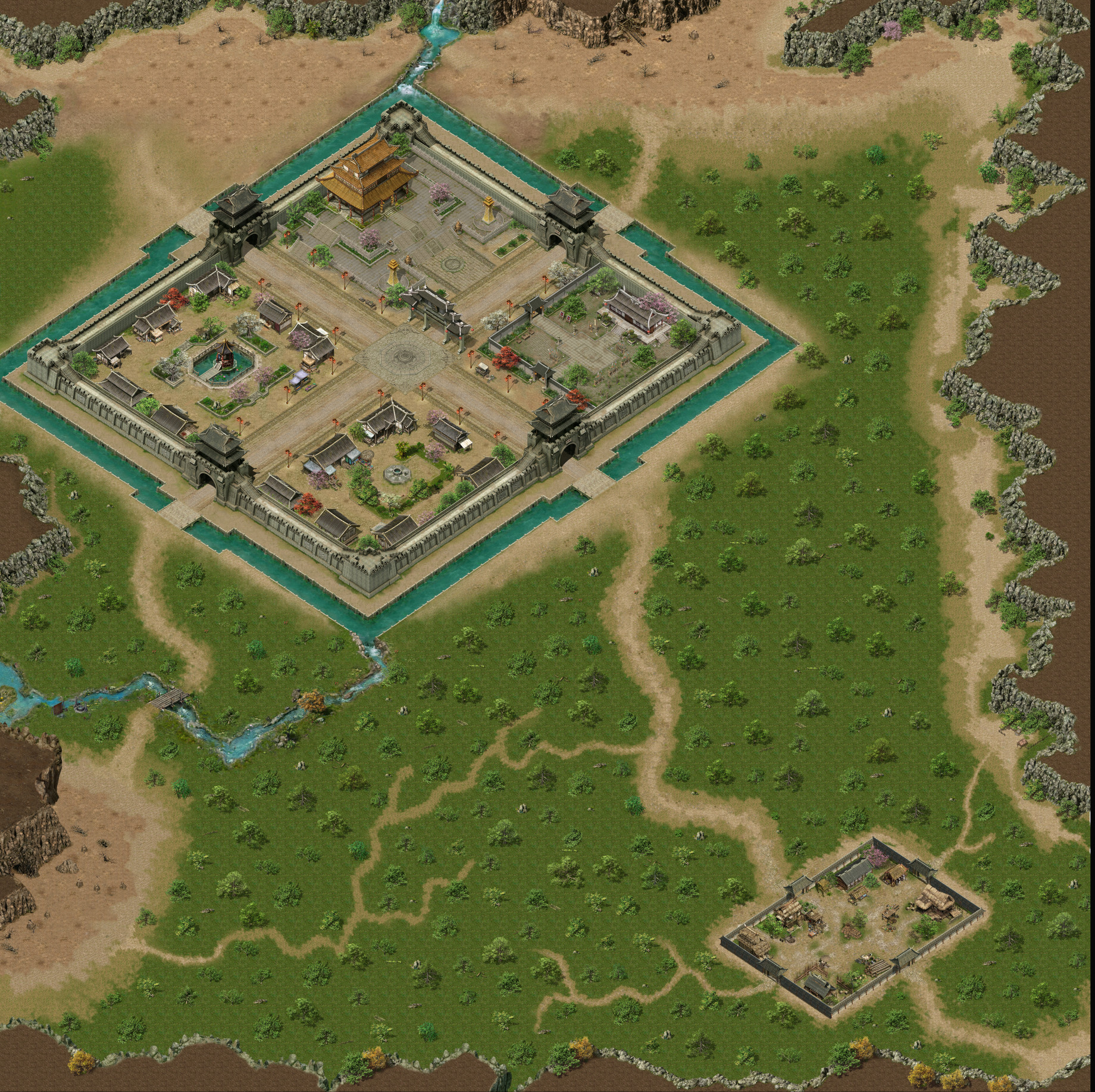 DT25100019-传奇地图素材高清比奇-1