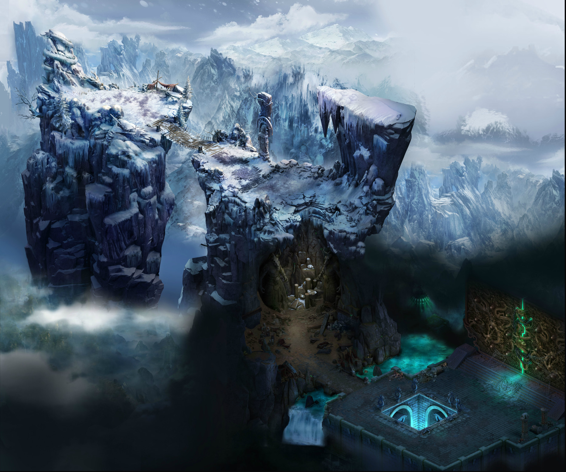 DT25100028-传奇地图素材昆仑雪山-1