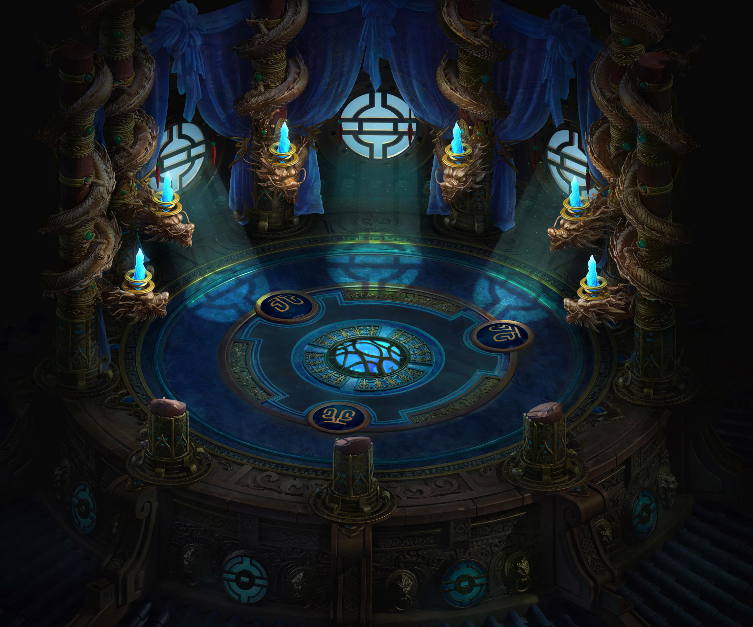 DT25100030-传奇地图素材六盘神龙-1