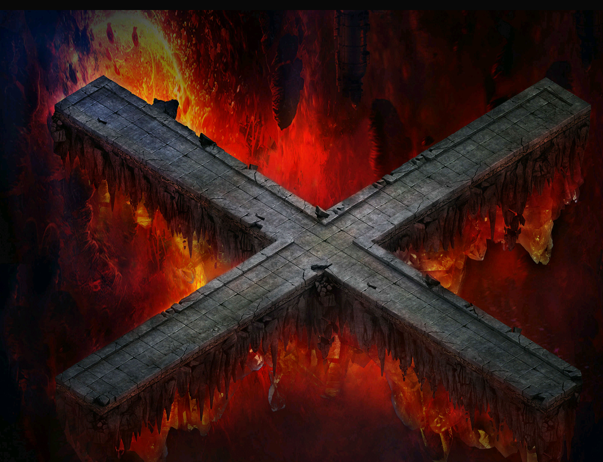 DT25100032-传奇地图素材龙魔神殿迷宫-1