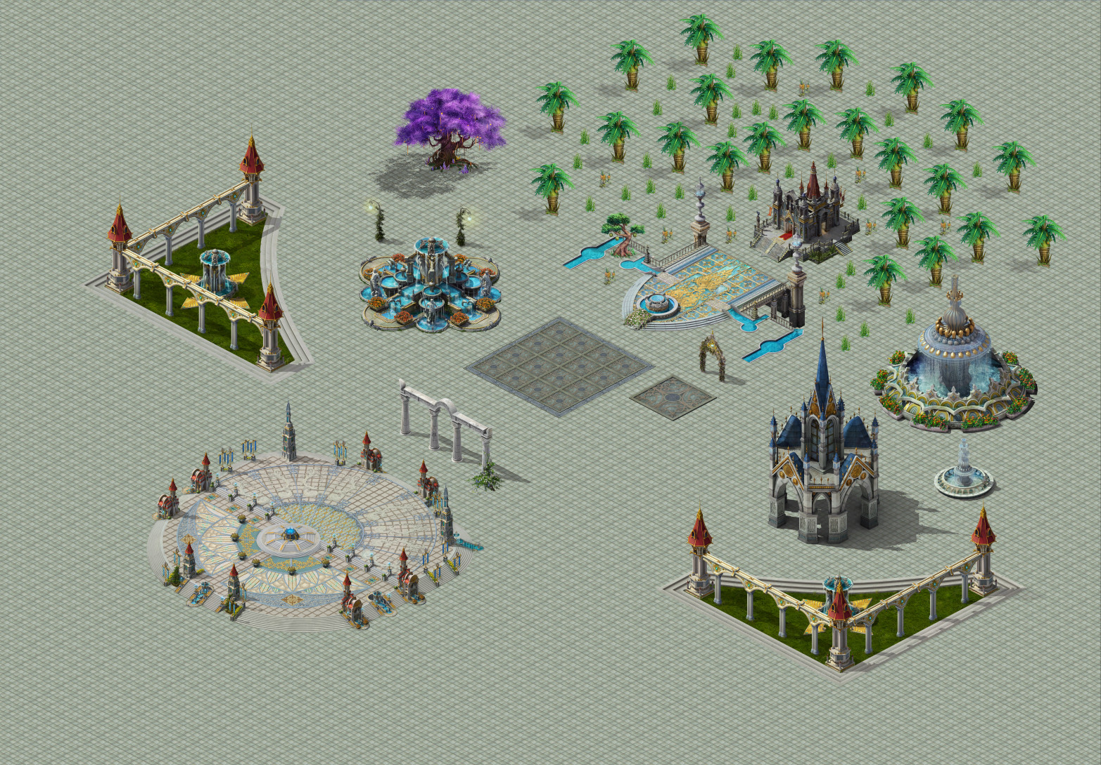 DT25100038-传奇地图素材欧式地图-1