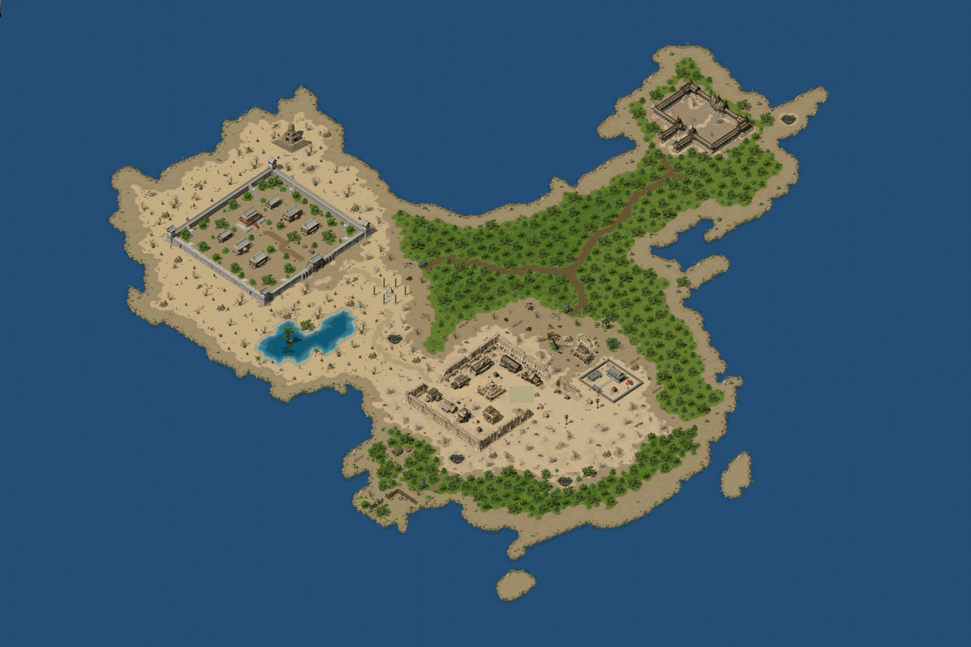 DT2510004-传奇盟重土城系列地图素材-1