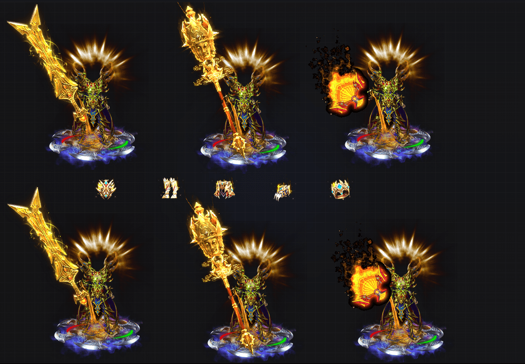 TZ2512001-3套精美三职业战法道剑甲套装素材-1