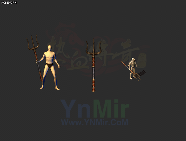 WQ2608432-沃玛勇士的力量铁叉-怪物武器-1
