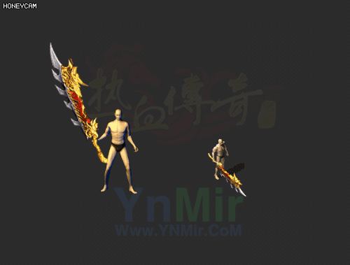 WQ2608411-金色屠龙刀-怪物武器-1