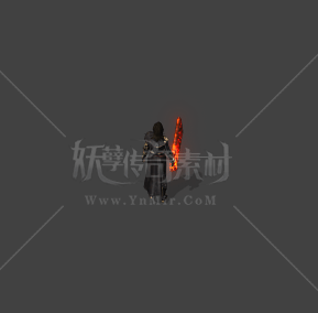TZ2608003-独家斗破黑衣玄重尺剑甲-2